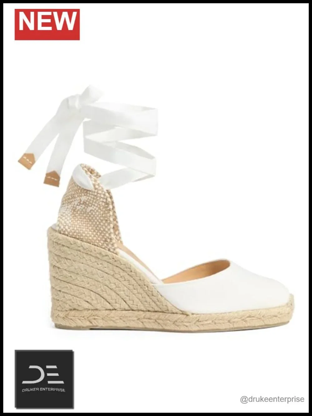Canvas Wedge Espadrilles with Braided Jute Midsole, 4.25in Heel